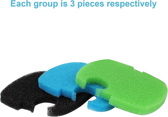 Aquarium Canister Filter Pads Sponges (9 pcs) Replacement for SUNSUN HW-304B/404B/704B/3000 CF500 Filter Pads Bio Sponges-PawvioPets