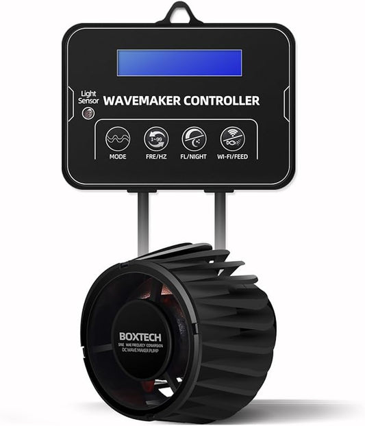 2100 GPH Wave Maker for Aquarium, Ultra Quiet DC 24V Fish Tank Powerhead with Strong Magnet Suction Base, Circulation Water Pump Wavemaker with Controller and LED Display for 30-70 Gallon Tank-PawvioPets