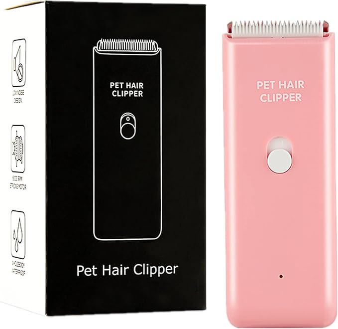 Dog Cat Home Hair Waterproof Clipper Portable Electric USB Rechargeable Pet Grooming Tools Low Noise Shaver Cordless Trimmer for Small and Large Pets-PawvioPets