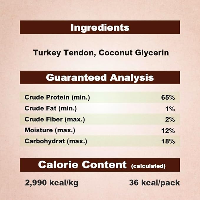 Afreschi Turkey Tendon for Dogs, Dog Treats for Signature Series, All Natural Human Grade Puppy Chew, Ingredient Sourced from USA, Hypoallergenic, Rawhide alternative, 4 Units/Pack Ring (Small)-PawvioPets