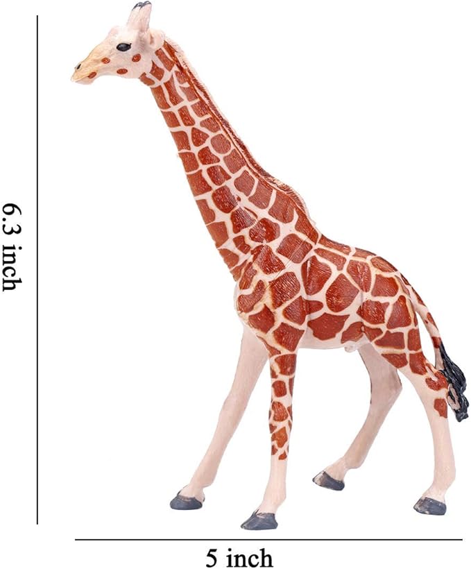 BOLZRA Safari Animals Figures Toys, Realistic Jumbo Wild Zoo Animal Figurines Plastic African Jungle Animals Playset for Kids Toddlers, 14 Piece Gift Set-PawvioPets