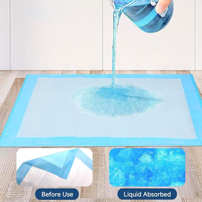 100 Count 22” x 22” Disposable Dog Pee Pads, Super Absorbent Leakproof Puppy Pads Quick Drying, Pee Pads for Dogs, Potty Dog Training Pads-PawvioPets