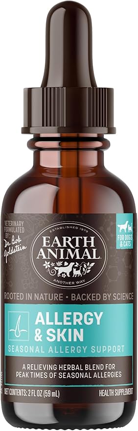 Earth Animal Herbal Remedies | Allergy and Skin | 2 fl oz-PawvioPets