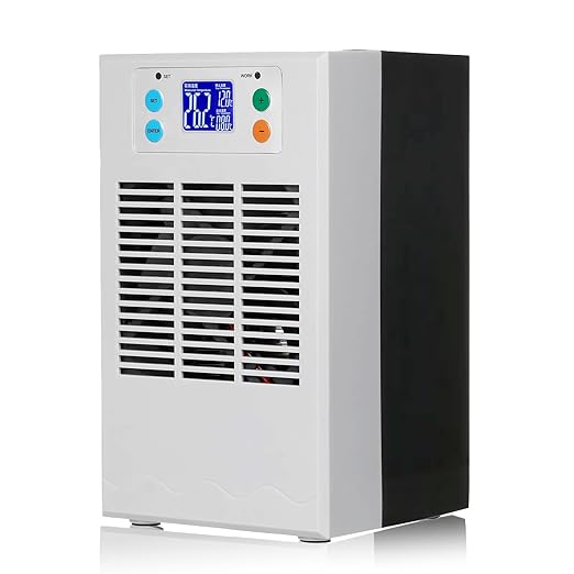 Electric Water Heater Chiller, AC 100‑240V 20L Aquarium Chiller ABS Housing Digital Display Intelligent Temperature Control 70W with Pump for Fish (US Plug Pump US Plug 110V)-PawvioPets