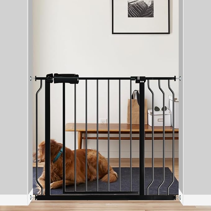 Fairy Baby Safety Gate 4.72 inch Extension for Walk Through Baby Gate Auto Close Child Safety Gates Extension Black-PawvioPets