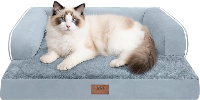 Small Dog Bed Waterproof Orthopedic Dog Beds for Small Dogs Cats Comfy Cat Bed with Washable Removable Cover-PawvioPets