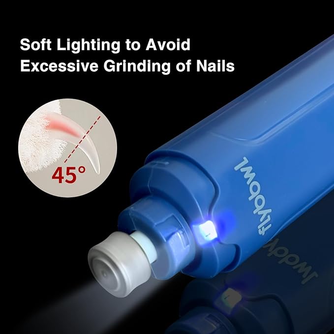 Dog Nail Grinder Quiet: Silent Grind Pro Dog Nail Trimmers - Cat Nail Clippers for Indoor Cats - Dog Nail Trimmers for Large Medium Small Dogs and Cats-PawvioPets