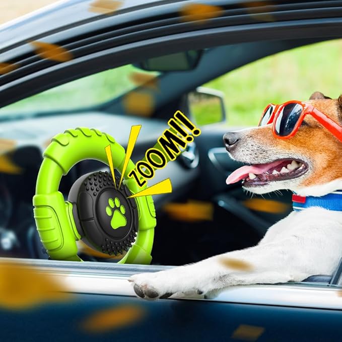 Dog Toys for Aggressive Chewers Large Medium Small Breed Indestructible Durable Tough Squeaky Dog Chew Toys to Keep Them Busy Nylon Rubber Interactive Dog Toys-PawvioPets