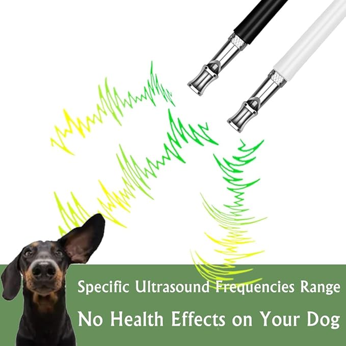 Dog Whistle - Stop Barking Neighbors Dog, Ultra-Wide Frequency Ultrasonic Silent Dog Whistle for Dog, 2 Pack Professional Recall Dog Training Whistles-PawvioPets