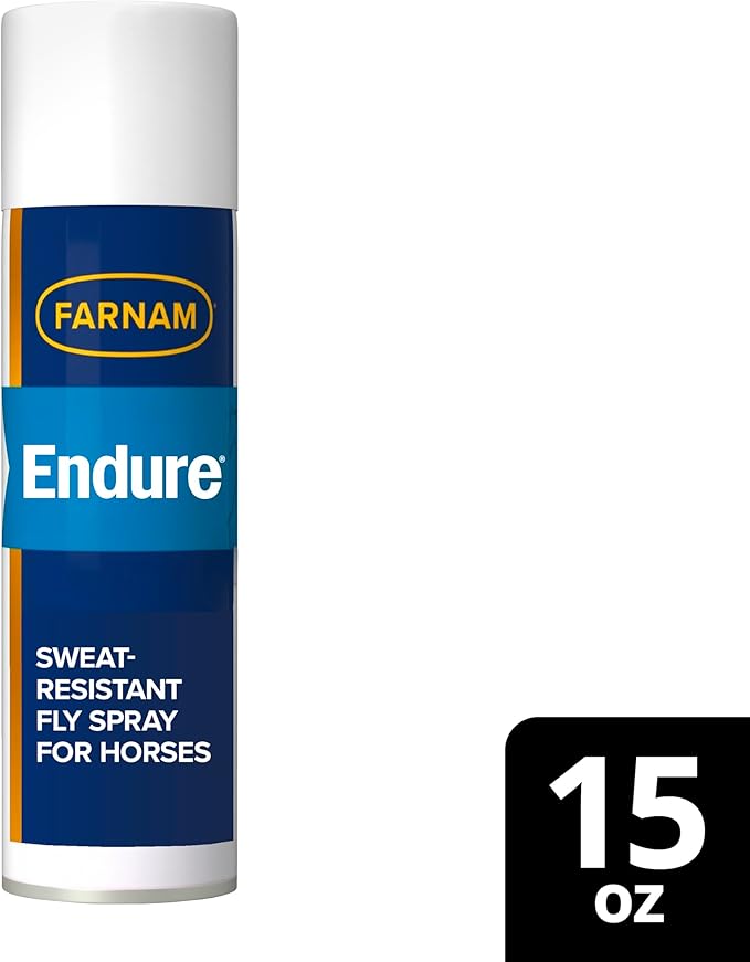 Farnam Endure Sweat-Resistant Fly Spray for Horses, Protects Against Lyme Disease, 15 oz-PawvioPets