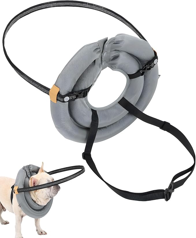 Blind Dog Harness, Lightweight Collar for Dogs&Cats, Adjustable Blind Dog Collar Harness, Pet Anti-Collision Ring for Blind, Eye Injury, Vision Impairment Pets for Protective & Build Confidence XXL-PawvioPets
