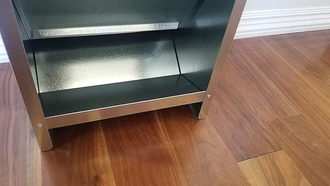 Duncan's Dog Feeder - Galvanized Metal Pet Food Station for Outdoor or Indoor Use - Automatic Gravity Self Feeding Dispenser for Small, Medium, and Large Breeds - Holds 25 Pounds of Dry Kibble-PawvioPets