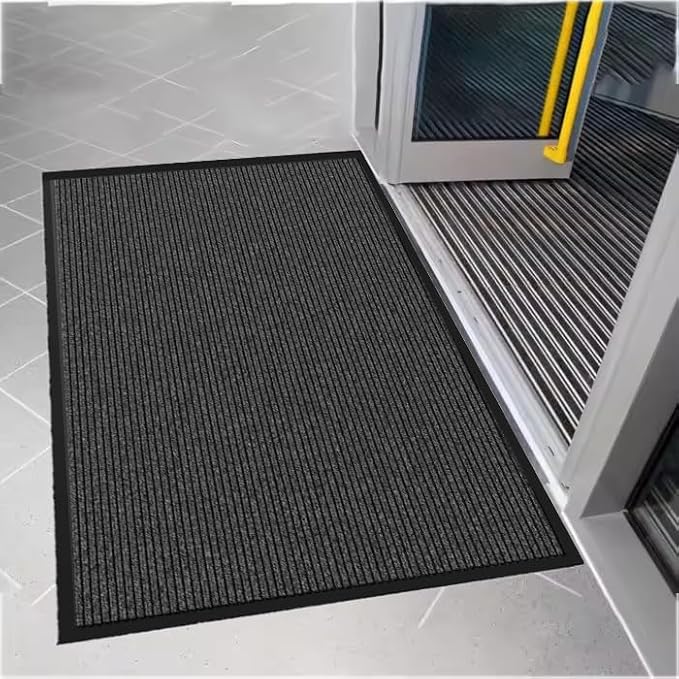 Door Floor Mat Commercial Grade Large Size 3' x 10'Heavy Duty Tough Entry Collection Slip Skid Entrance Mat with Rubber Backing Low Profile and Easy to Clean Indoor Outdoor Rug-PawvioPets
