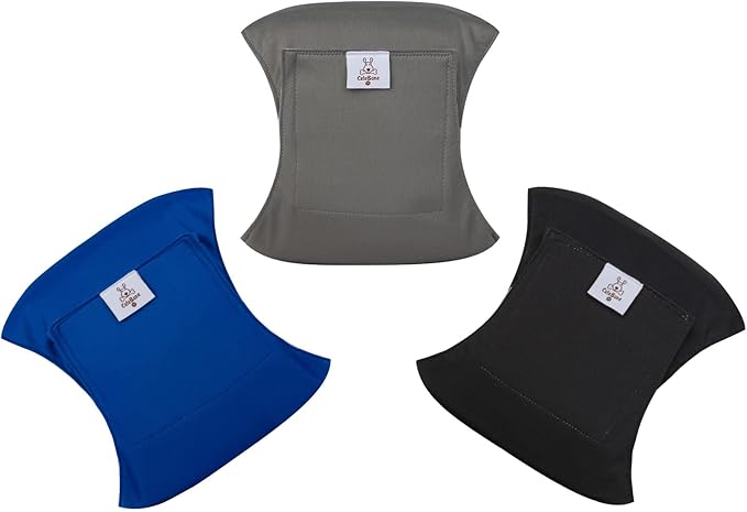 CuteBone Dog Diapers Male Washable Belly Band for Male Dogs Wraps 3pcs a Pack DM41L-PawvioPets