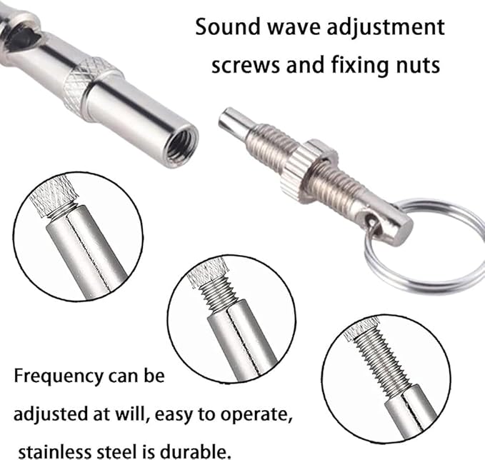 2 Pack Ultrasonic Dog Whistles - Stop Dog Barking, Professional Silent Recall Training Whistle, Ultra-Wide Frequency for All Dog Breeds-PawvioPets