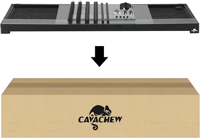 50 Gallon Reptile Tank, Glass Reptiles Terrarium 36" x 18" x 18", Sliding Door, Top Ventilation, Cable Pass, Humidify Hole, Glass Reptile Cage Habitat for Bearded Dragon, Lizard, Snake, Gecko-PawvioPets