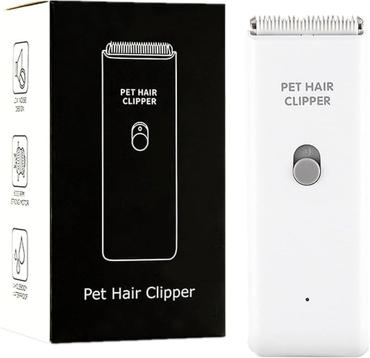 Dog Cat Home Hair Waterproof Clipper Portable Electric USB Rechargeable Pet Grooming Tools Low Noise Shaver Cordless Trimmer for Small and Large Pets-PawvioPets