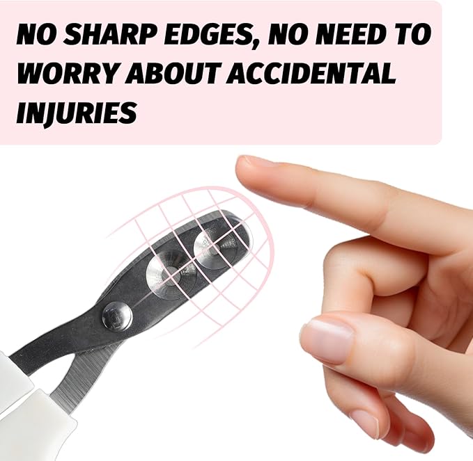 2 PCS Bearded Dragon Nail Clippers, Cat Nail Trimmer, Stainless Steel Cat Claw Clippers, with (White + Pink) Files * 2, Suitable for Reptiles, Novice Pet Families (Orange + Rose Red)-PawvioPets