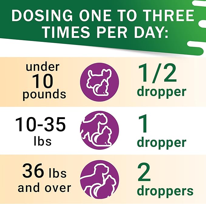Adrenal Balance for Dogs and Cats - Cushings Treatment for Pets, Adrenal Support w/ Ashwagandha, Licorice Root, Rhodiola Rosea - 2oz Herbal Drops-PawvioPets