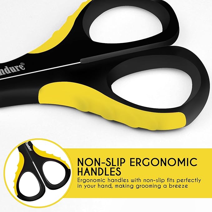 Candure Cat Nail Clipper Stainless Steel Cat Claw Trimmers for Rabbits, Guinea Pigs, Birds, Puppies, Kittens and Small Animals Pet Nail Clipper for Professional and Home Use (Yellow)-PawvioPets