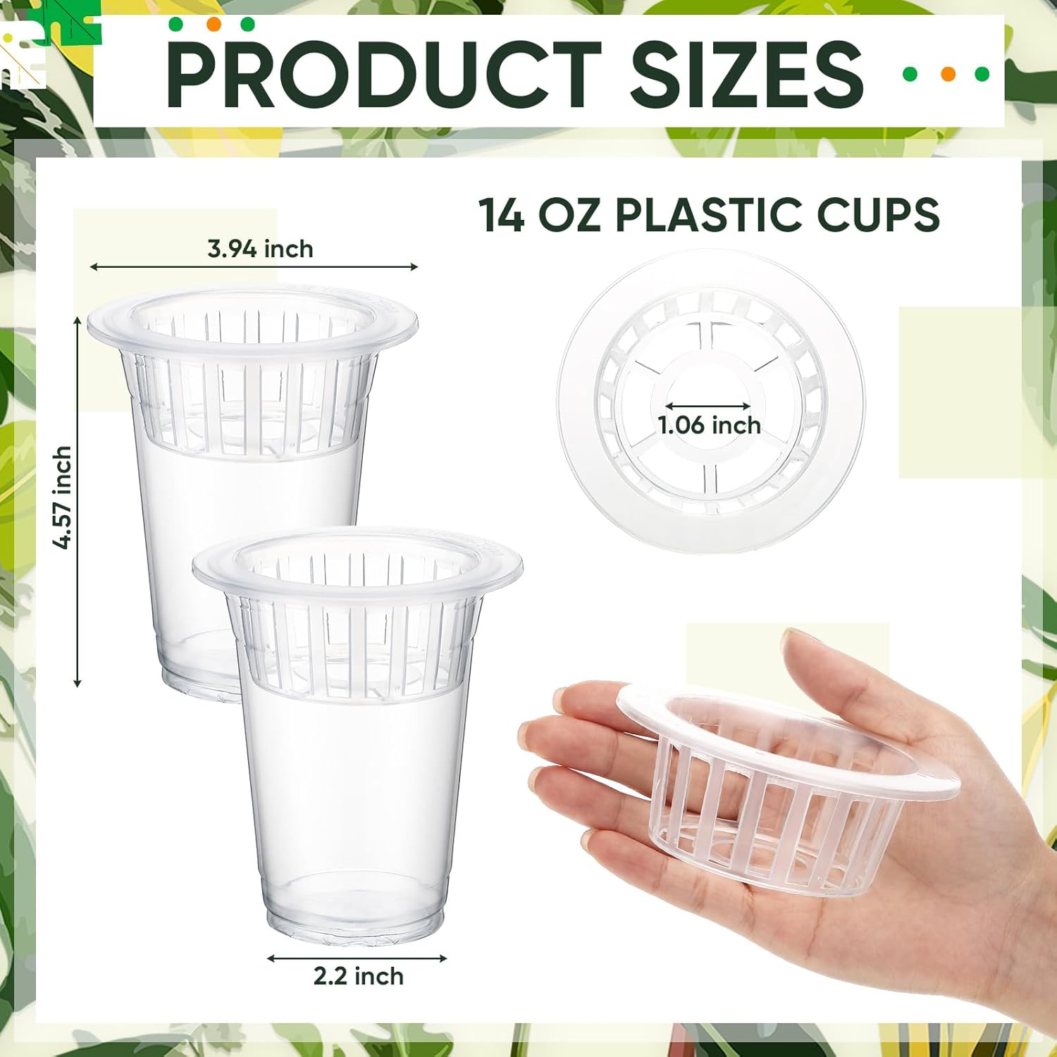 Baderke 35 Pack Plastic Plant Propagation Station Desktop Terrariums Plant Tabletop Vase with Hydroponic Baskets for Indoor Home Office Desktop Decor (4.57'')