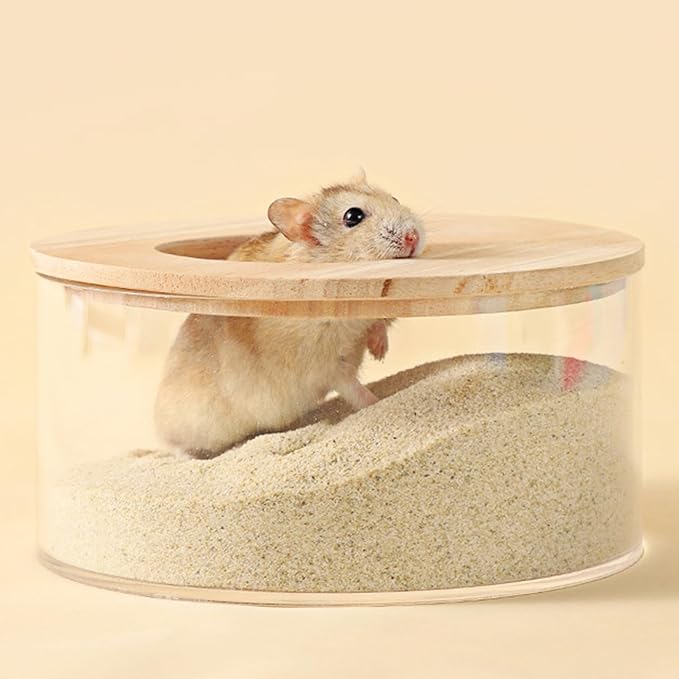 DR.DUDU Hamster Bath Sand, 2.8lb Dust Free Desert Sand or Potty Litter Sand for Hamster Chinchillas Gerbil Syrian Mice Small Animals (Beige)-PawvioPets