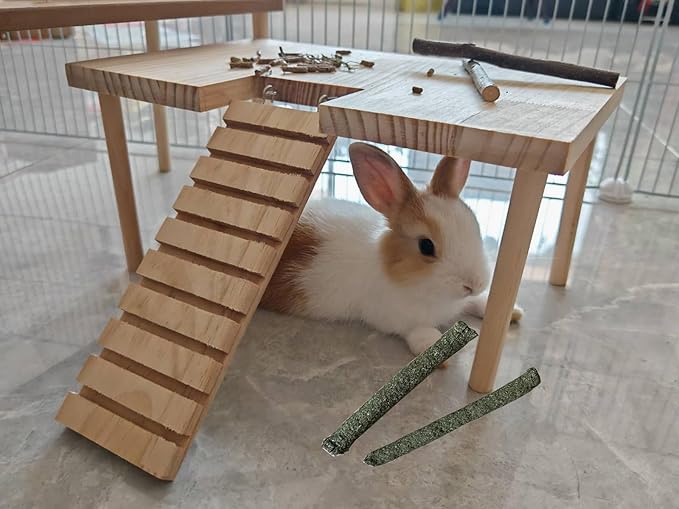 Bamboo Apple Sticks for Chinchillas Hamster Mouse Gerbil Bunny Pet Rat Guinea Pig Rabbit Chew Wood Timothy Hay Sticks Enrichment Toys for Teeth Supply Treats Snacks for Boredom Indoor-PawvioPets