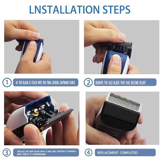 2 Pcs Hair clipper Detachable Replacement Blades, Compatible with wahls Models 6275LP/9179/9590/9590/9591/9639/96459649LP/9655/79434/79434/79003/79005-MODEL 216779005-MODEL 2167767 Hair Clippers-PawvioPets
