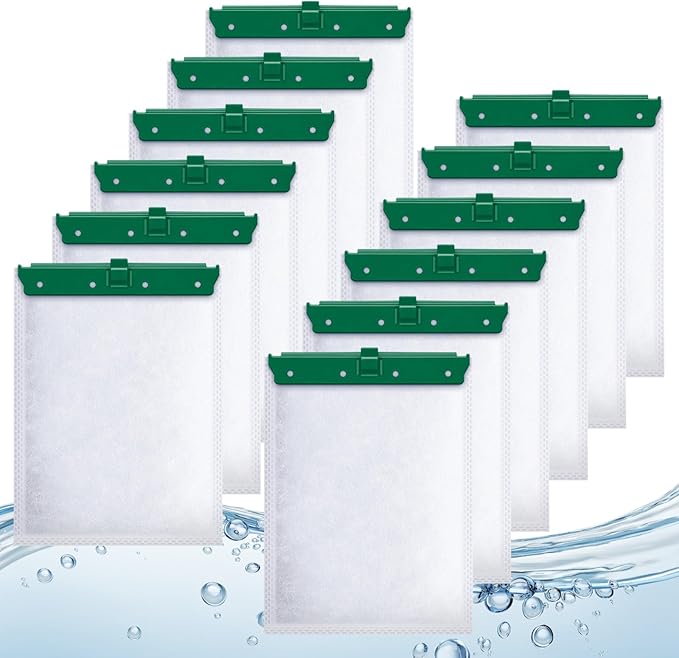 Aquarium Filter Cartridge Compatible with Whisper Bio-Bag Power Filters, 12 Pack Medium Filter Cartridges for Whisper Repto Filter-PawvioPets