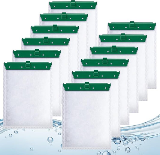 Aquarium Filter Cartridge Compatible with Whisper Bio-Bag Power Filters, 12 Pack Medium Filter Cartridges for Whisper Repto Filter-PawvioPets