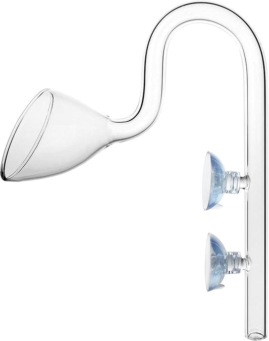 Glass Lily Pipe Outflow for Aquarium Planted Tank (13mm for 12/16mm (1/2" ID) tubing)-PawvioPets