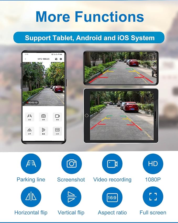 1080P Magnetic Wireless Backup Camera, 90 Days Standby Rechargeable Battery, Waterproof Rear/Front View Camera for Hitching Boat Trailer Horse Pickup RV Car for iPhone iPad Android-PawvioPets