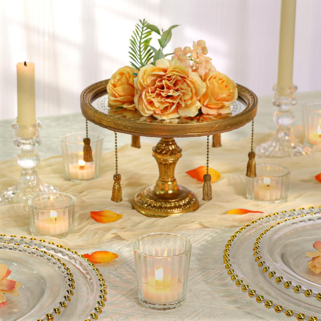 24 Pcs Ribbed Clear Votive Candle Holders – Glass Tea Light Candle Holder for Weddings, Baby Showers, Home Decor, Party Centerpieces, and Table Decoration