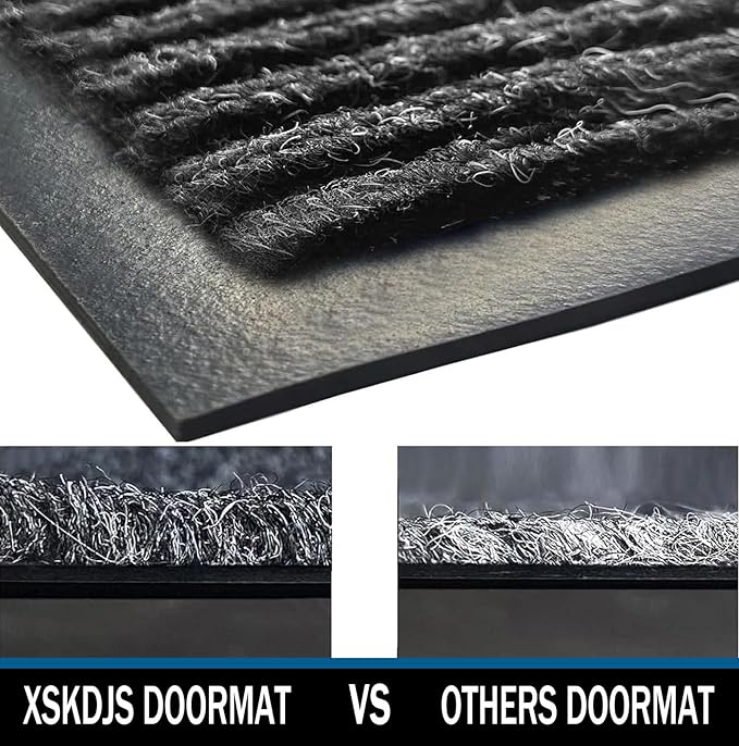Door Floor Mat Commercial Grade Large Size 3' x 10'Heavy Duty Tough Entry Collection Slip Skid Entrance Mat with Rubber Backing Low Profile and Easy to Clean Indoor Outdoor Rug-PawvioPets
