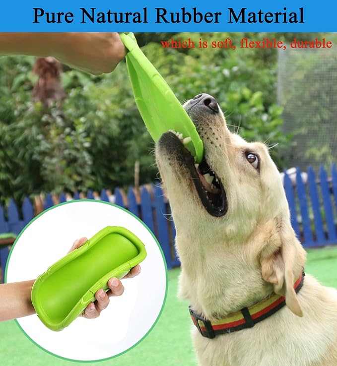 Dog Flying Disc, 2 Pack Dog Flyer Toys, Soft Rubber Interactive Lightweight Flying Disc Dog Toy for Small Large Dogs - Floats in Water & Safe on Teeth, 7.2 inch.-PawvioPets