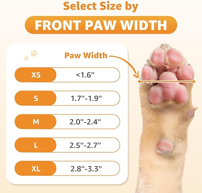Double Sides Non-Slip Dog Socks to Prevent Licking Paws - Strong Traction for Paw Protector, Senior Dogs, Hardwood Floors, Dog Booties with Grippers - Size Large-PawvioPets