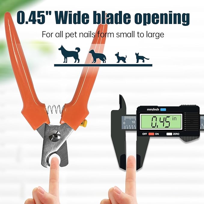 Dog Nail Trimmers 767C - Professional Dog Nail Clippers for Large and Small Dogs, Easy-to-Use Pet Nail Trimmers for Safe and Precise Grooming, Durable Claw Clippers for Paws Care-PawvioPets
