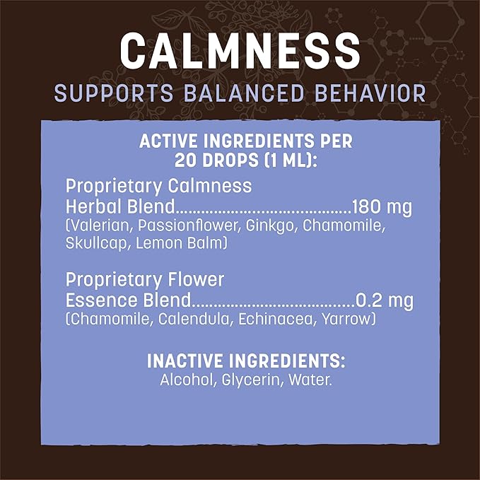 Earth Animal Herbal Remedies | Calmness | 2 fl oz-PawvioPets