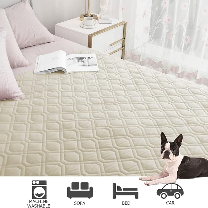 Ameritex Waterproof Blanket Reversible Dog Bed Cover Pet Blanket for Furniture Bed Couch Sofa-PawvioPets