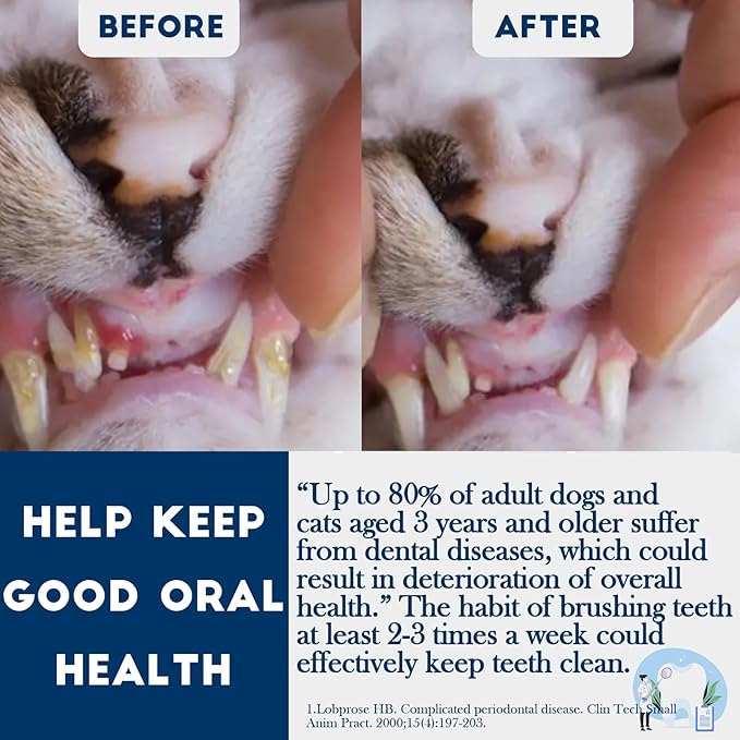 Dog Toothbrush Small Breed Cat Toothbrushes, Puppy Tooth Brushing Kit, Tiny Dog Tooth Brush, Micro Head Deep Teeth Cleaning Brushes for Mini Pet Doggie Kitten, Soft Bristles, 5 PCS-PawvioPets