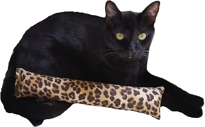 15" Catnip Cat Kicker Toys/Kitty Kick Sticks/Cat-Nip Kick Sticks (Leopard Print) (Kickers Filled with 1 oz Premium Canadian Catnip)-PawvioPets