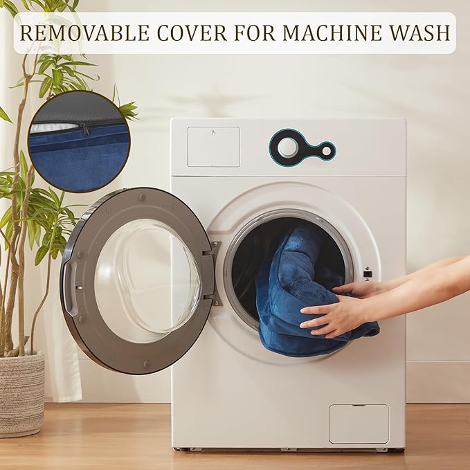 Bedfolks Orthopedic Dog Bed Extra Small, Waterproof Dog Sofa Bed for Small Dogs & Cats, Egg Foam Pet Couch Bed with Removable Washable Cover and Nonslip Bottom, Navy Blue-PawvioPets