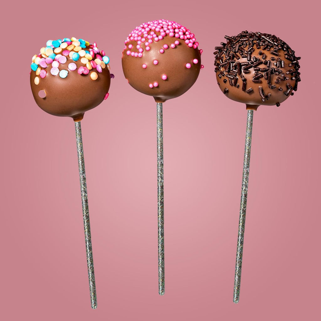 Royer Cocktail Stirrers - PRIDE Cocktail Glitter for Drinks, Perfect LGBTQ+ Party Drink Mixer & Decorations | 6 inches - Rainbow Glitter Stick with Disco Ball Design (D50)