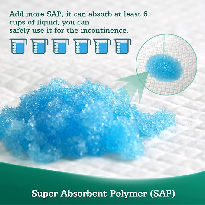 Bed Pads Disposable 30" x 36" [100 Count] Adult Incontinence Underpads, Heavy Duty Absorbent Pee Pad, XL Chucks Leakproof, Extra Large Puppy Training Pad, Waterproof Baby Changing Pad-PawvioPets