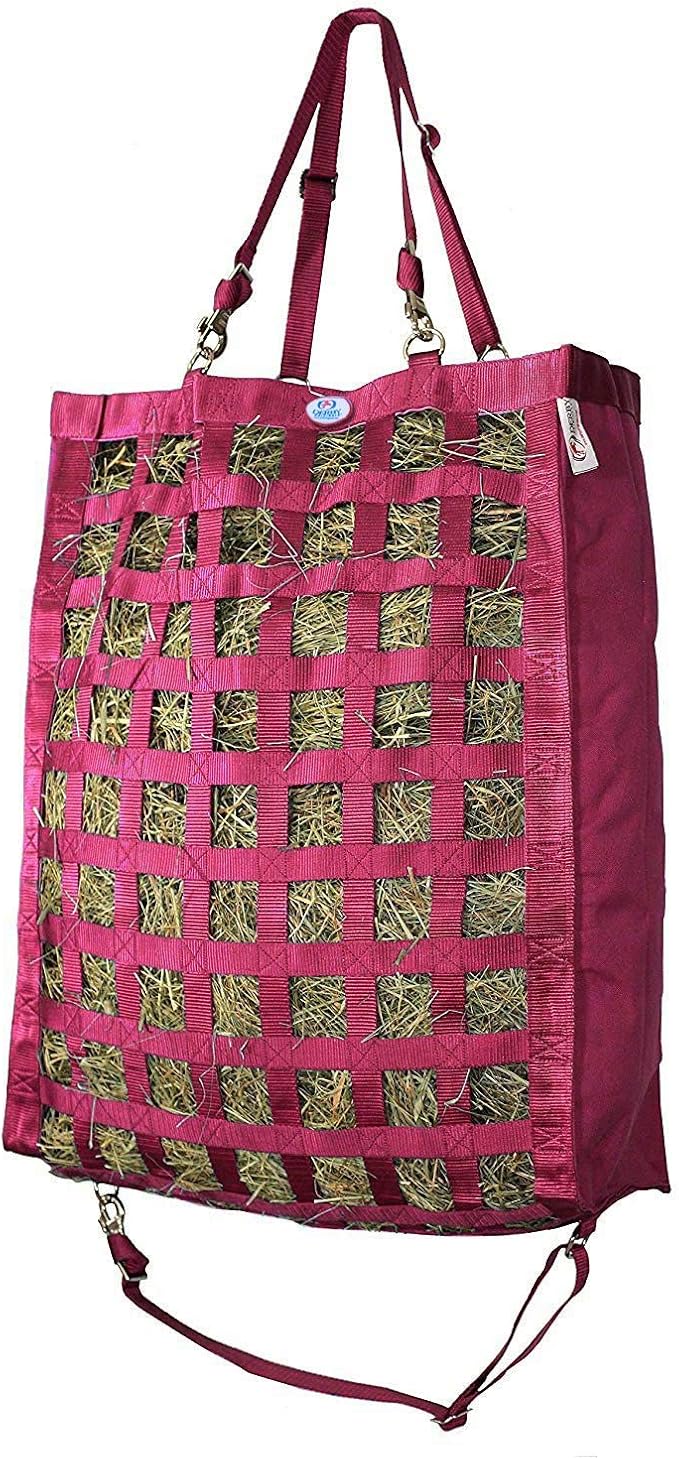 Derby Originals Front Web Slow Feeder Horse Hay Bag Super Tough Bottom with 6 Month Warranty-PawvioPets