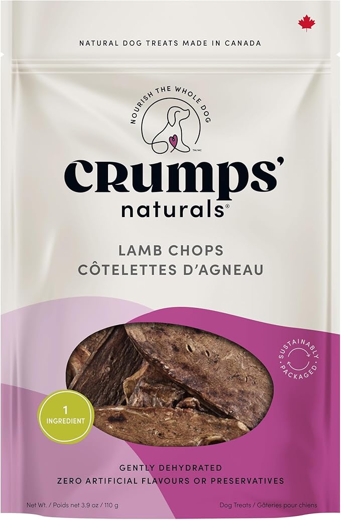 Crumps Naturals Lamb Chops 110g/3.9oz(Product Packaging May Vary)-PawvioPets