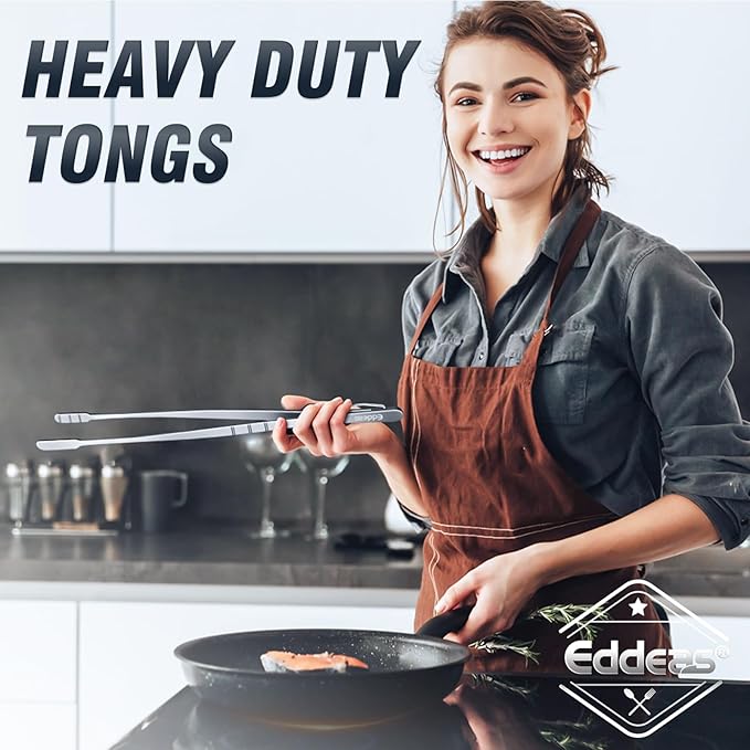 16 Inch long Kitchen Tweezers - 2 Pack large Tweezer Tongs for Cooking, Heavy Duty Stainless Steel Heat Resistant 600°F Food tweezers, Dishwasher safe-PawvioPets