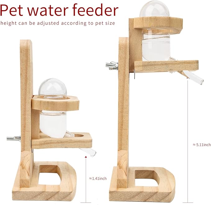 antiai 4 Pack Hamster Wheel Set,8.2Inch Medium Size Slience Quiet Spinner Hamster Running Wheels,Hamster Water Feeder Accessories Chew Toys for Guinea Pig,Gerbils,Mice and Other Small Pets Animal-PawvioPets