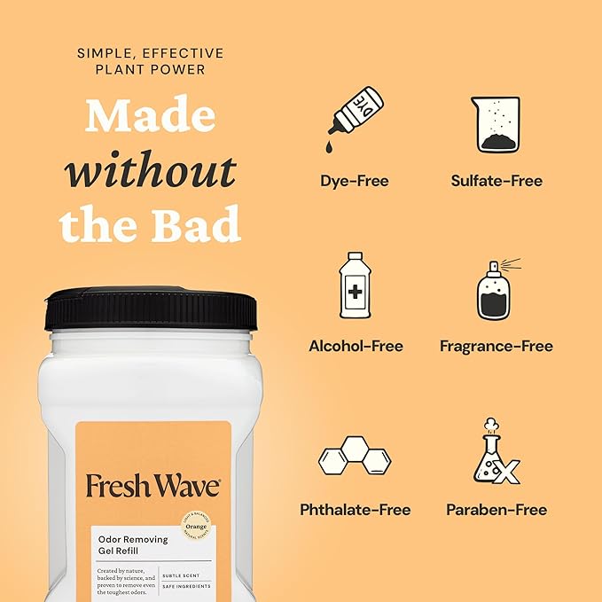 Fresh Wave Orange Odor Removing Gel Refill, 63 oz-PawvioPets