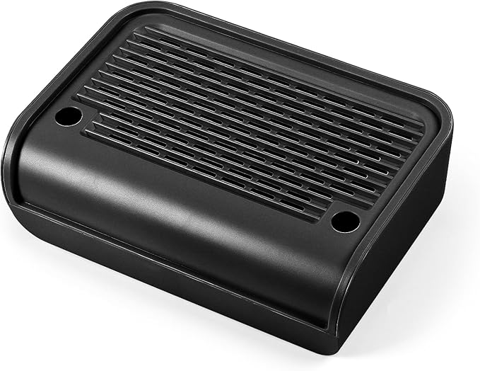 Cat Litter Box Step, Cat Litter Box Ramp Mat with Filter Function for Self-Cleaning Cat Litter Box, Easy to Clean, Cat Pedal Step Stool Ideal for Kitten & Elderly Cats (Black)-PawvioPets